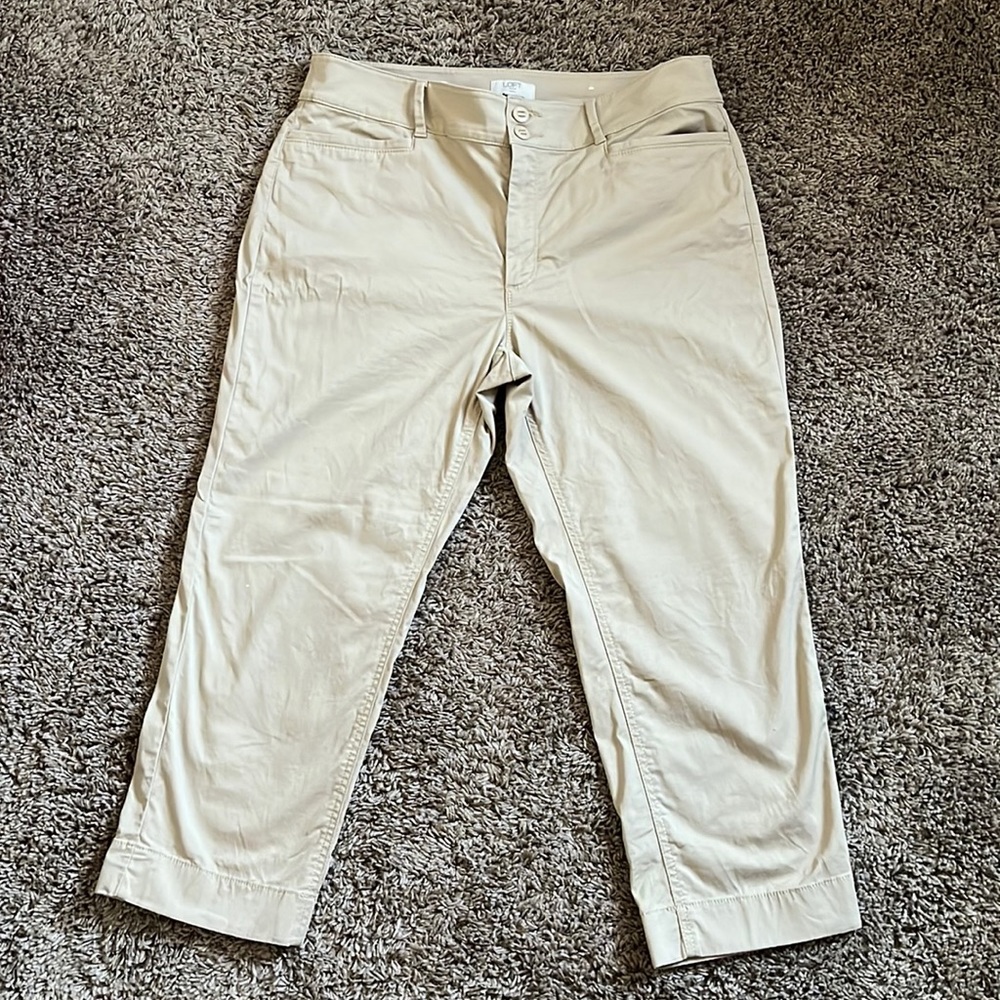 Loft Outlet Straight Crop Pants